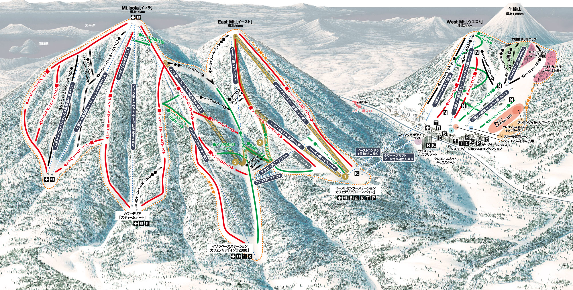 北海道のスキー場おすすめ30選　1位:ルスツリゾート