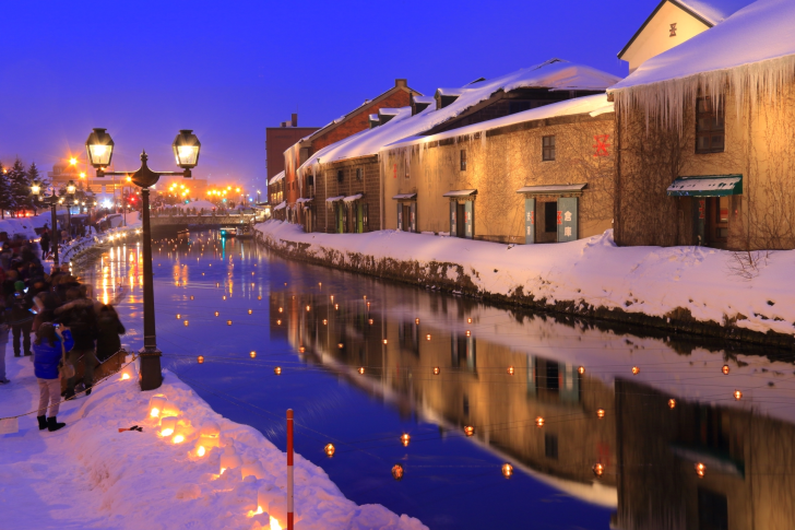 冬の北海道観光のおすすめスポット20選　3位:小樽運河