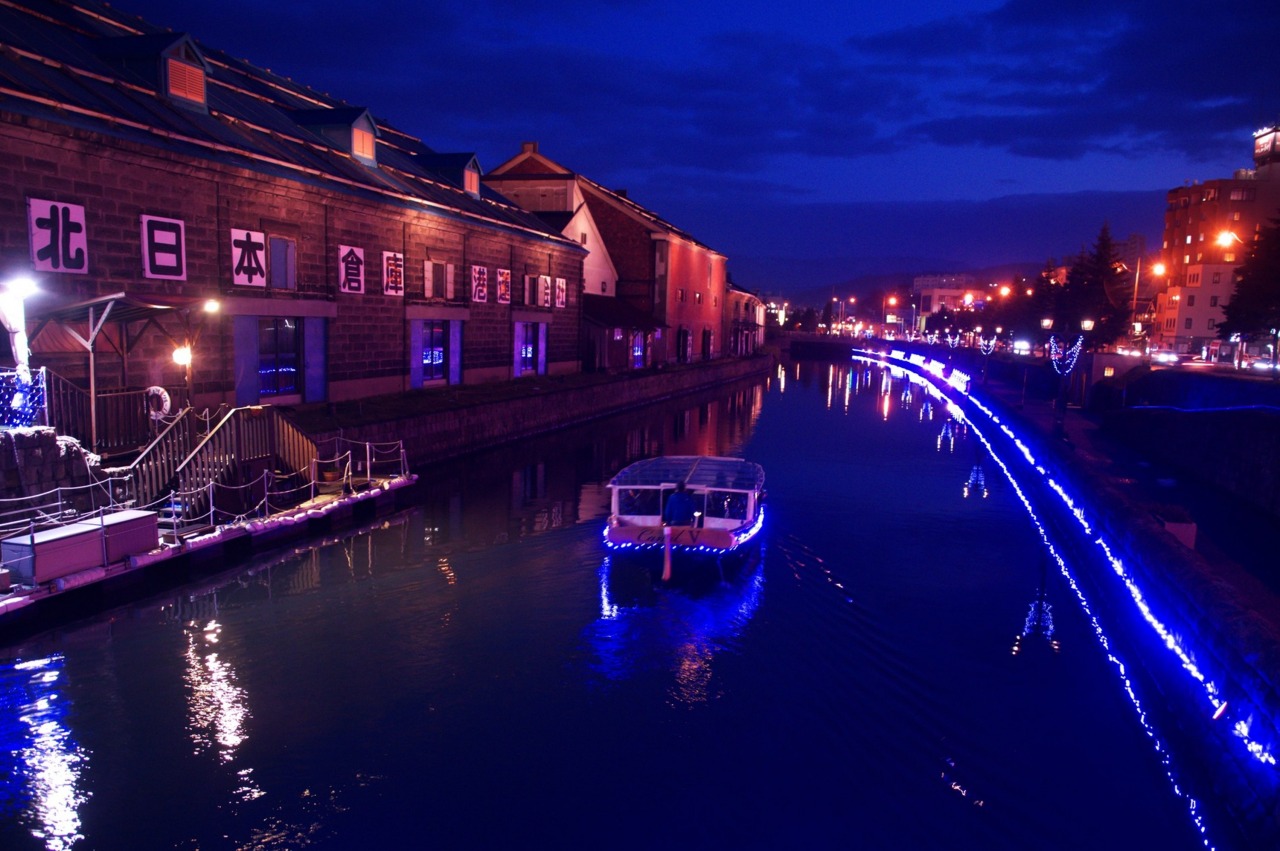 北海道の夜景のおすすめスポット20選　12位:小樽運河