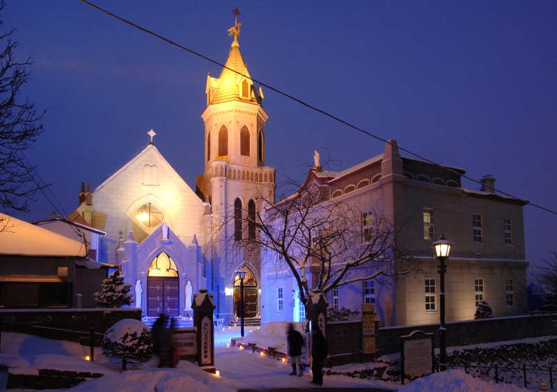 冬　函館　旅行　20選　6位:カトリック元町教会