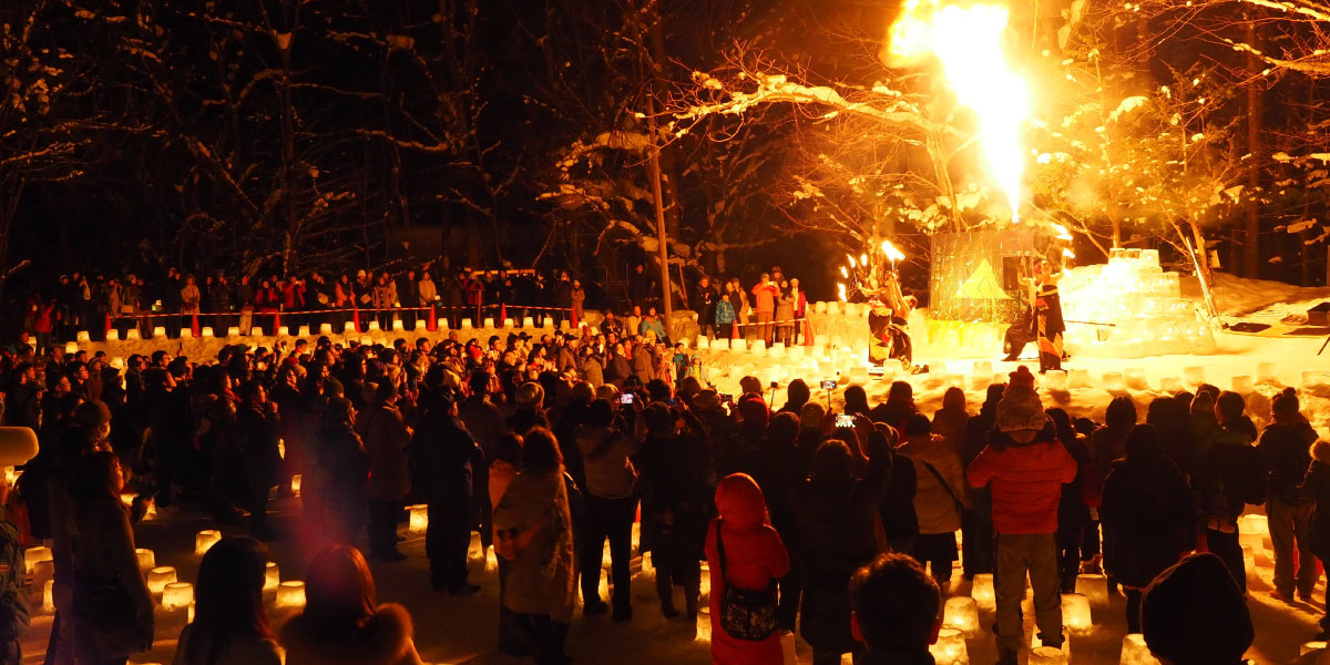 北海道の冬イベントのおすすめ20選　10位:雪灯路